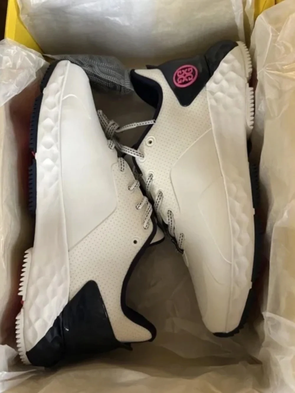 G/FORE GFORE MG4+ Solid Golf Shoe Sneaker Women's Size 8 Snow Twillight NEW - Picture 6 of 8